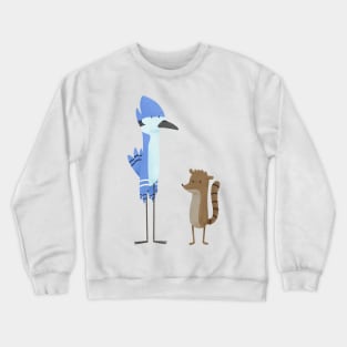 Regular Bird and Raccoon Crewneck Sweatshirt